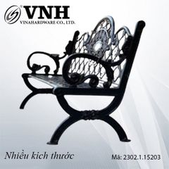 Ghế sắt công viên ngoài trời, sơn đen Vinahardware - VNH033861