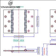 Gia công bản lề lá theo yêu cầu SP2208334-SP2208334