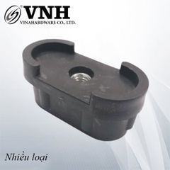 Khuôn nhựa chân đế nhựa hình Oval tăng chỉnh chân bàn Vinahardware kích thước 30x60mm - TA3060K