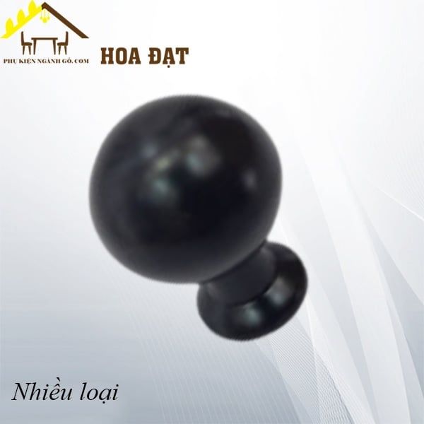 Núm tay nắm tủ tròn, màu đen - HD0087B