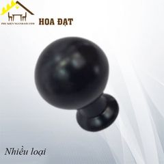 Núm tay nắm tủ tròn Vinahardware, màu đen - HD0087B