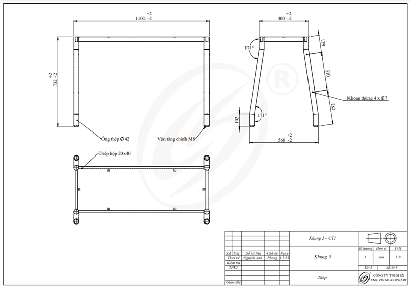 Bộ bàn giáo viên, sơn xám - VNH110400X