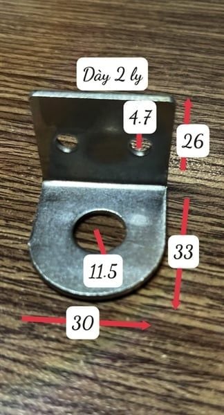 Pat (bas) ke 3 lỗ, xi trắng Vinahardware - BV303326