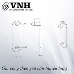 Bas sắt 2.5x70x20mm, bảy màu - VNH702025