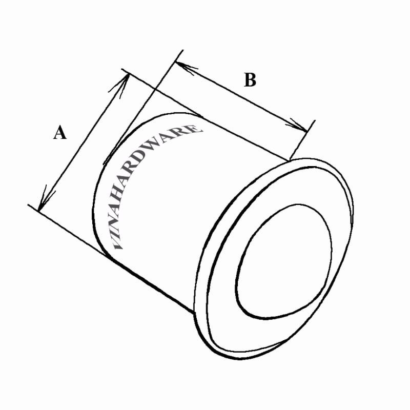 Chốt bi cửa đồng thau Vinahardware loại 9,5x13mm VNH DCB103-DCB103