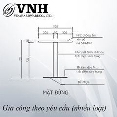 Chân bàn Hudel 700x750mm, sơn trắng - VNH700750B-VNH700750B