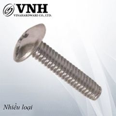 Bulong đầu dù tay nắm Vinahardware loại M5, M6 màu trắng - PCS515Z1
