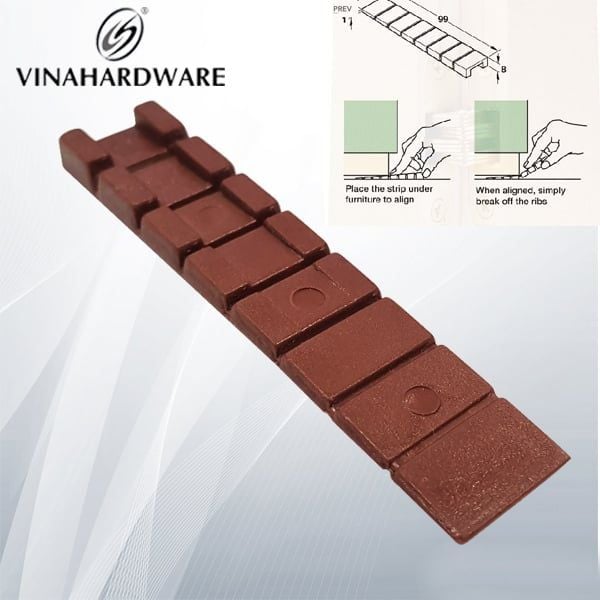 Pát nhựa bậc thang chêm chân bàn ghế tủ Vinahardware PB2080 (cái)