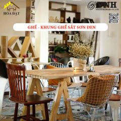 Khung ghế sắt Vinahardware sơn đen - VNH12622