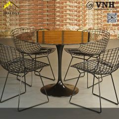 Khung ghế sắt Vinahardware sơn đen - VNH12622