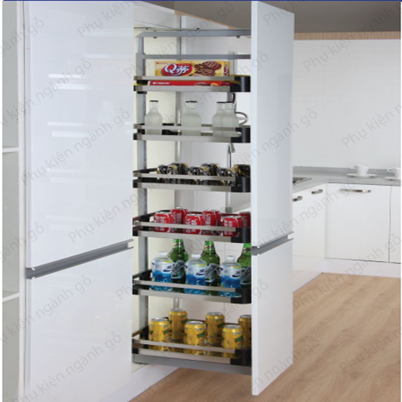 Giá kệ cho tủ kho chứa thực phẩm inox hộp cánh rút 400mm, 6 tầng VNR VNH002589