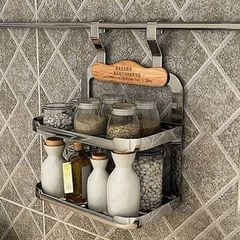 Giá treo ngoài gia vị 2 tầng Inox 304 VNR VNH002625-VNH002625