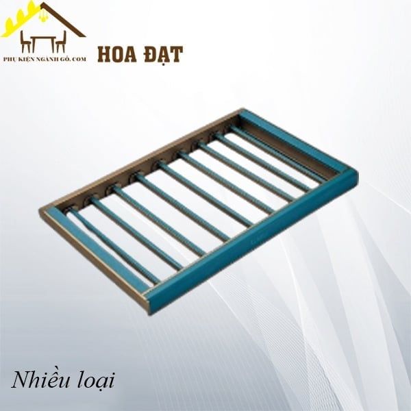 Giá treo quần âu, khung nhôm, bọc da cao cấp, màu xanh lục bảo Vinahardware - VNH046E