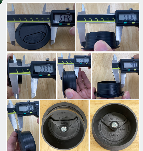 Khuôn nắp luồn dây điện nhựa ABS Vinahardware, phi 50mm - W50ABSK
