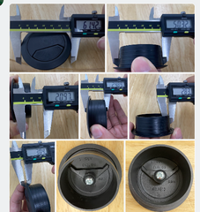 Khuôn nắp luồn dây điện nhựa ABS Vinahardware, phi 50mm - W50ABSK