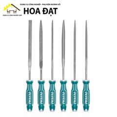 Bộ 6 Giũa Sắt TOTAL THT91462 (140mm) – Dụng Cụ Gia Công Kim Loại Chuyên Dụng