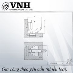 Bản lề bật 175 độ Vinahardware - H9987A15