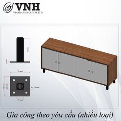 Chân sắt giữa Vinahardware, sơn đen - HDMF165 - TA258617