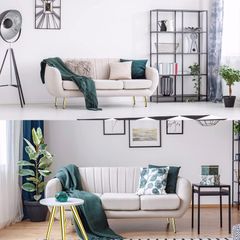 Chân côn ghế sofa Vinahardware, màu vàng gold - Nhiều kích thước - Loại thẳng - Loại Nghiêng VNH250S