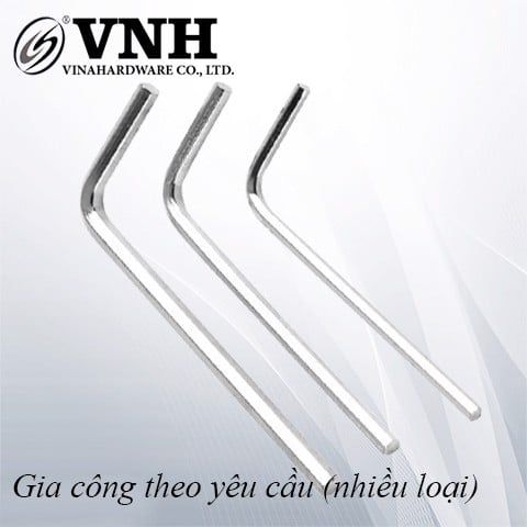 Khóa lục giác, màu trắng Vinahardware loại M6 dài 78mm HK695W-HK695W