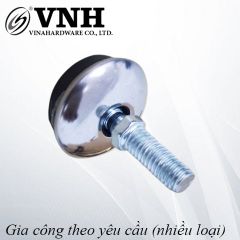 Chỉnh chân bàn đế Vinahardware inox 15x32, bulong xoay tròn 8x20 VNH TA1035I-TA1035I