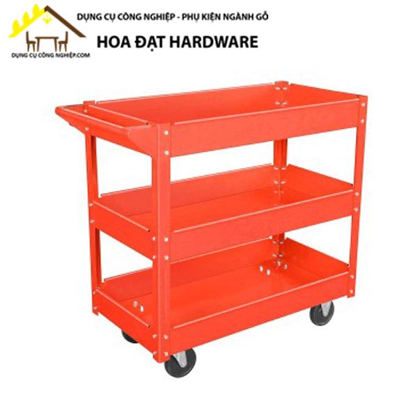Kệ dụng cụ có bánh xe 3 tầng sắt 495cm Tolsen 80221