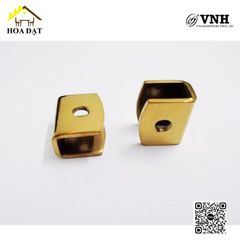 Kẹp kính 3F inox mạ màu vàng Vinahardware - H03030V8