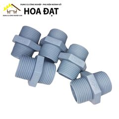 Đầu nối kép nhựa 2 đầu ren