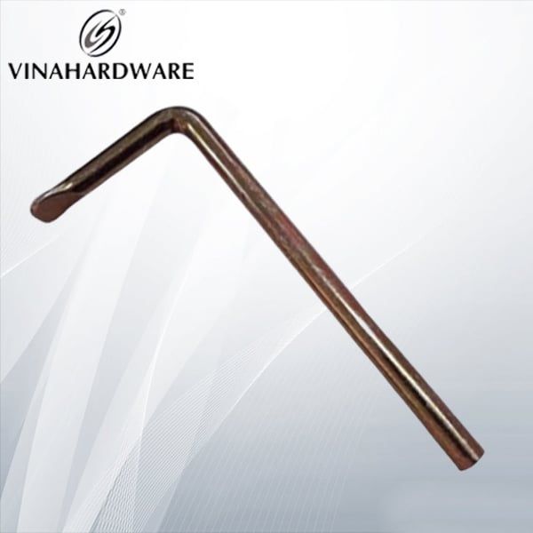 Khóa chữ L đầu dẹt xi bảy màu Vinahardware loại 30x70mm HK3070Z-HK3070Z