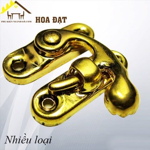 Khóa móc then cửa vàng Vinahardware KT045-KT045
