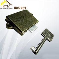 Khóa tủ gỗ màu đồng cổ L0008C