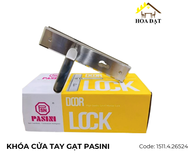 Khóa cửa tay gạt hợp kim Vinahardware loại 260x52mm - KT26052