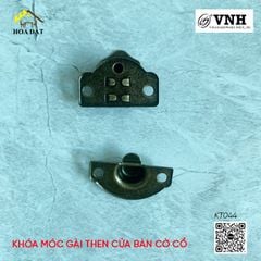 Khóa móc gài then cửa bàn cờ cổ Vinahardware, màu vàng, trắng KT044-KT044