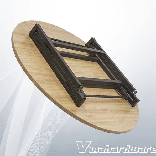 D800xR800xC730 | Khung sắt vuông xếp gọn sơn đen tĩnh điện Vinahardware - 800x800x730mm  VNH286090