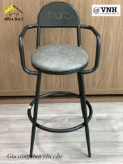 Khung ghế quầy bar Vinahardware, sơn đen tĩnh điện - VNH0230032