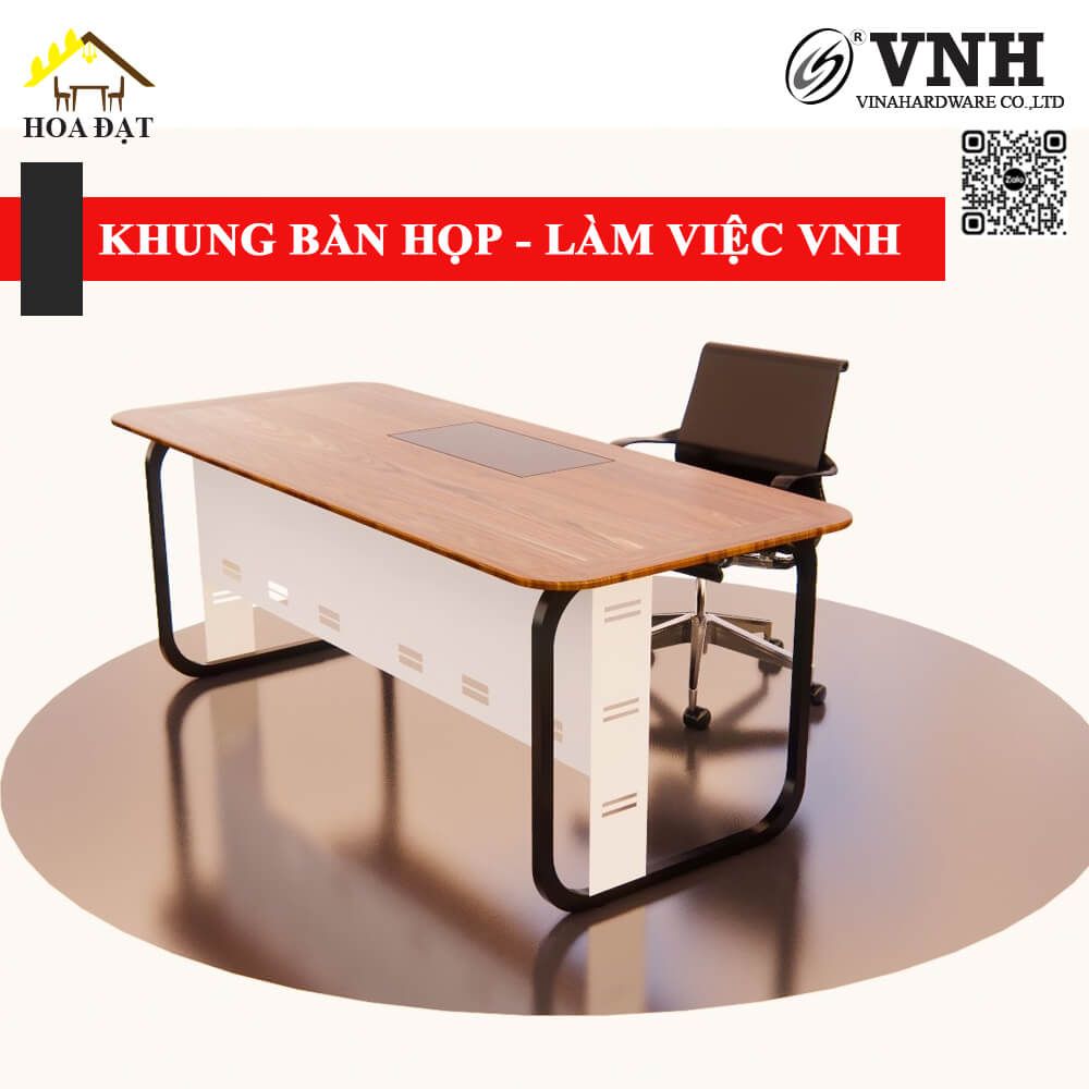 Khung bàn sắt Vinahardware, sơn đen mờ - VNH1350650730B