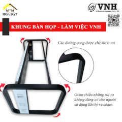 Khung bàn sắt Vinahardware, sơn đen mờ - VNH1350650730B