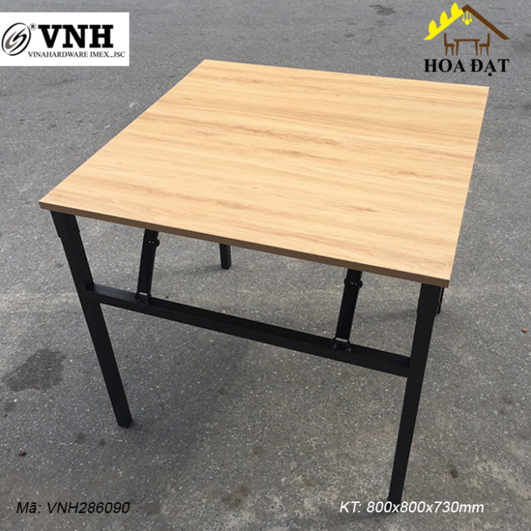 D800xR800xC730 | Khung sắt vuông xếp gọn sơn đen tĩnh điện Vinahardware - 800x800x730mm  VNH286090