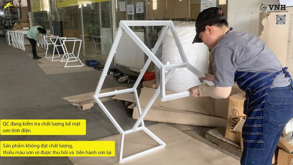 Khung bàn Vinahardware, sơn đen cát - VNH1060560