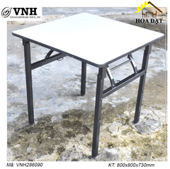 D800xR800xC730 | Khung sắt vuông xếp gọn sơn đen tĩnh điện Vinahardware - 800x800x730mm  VNH286090