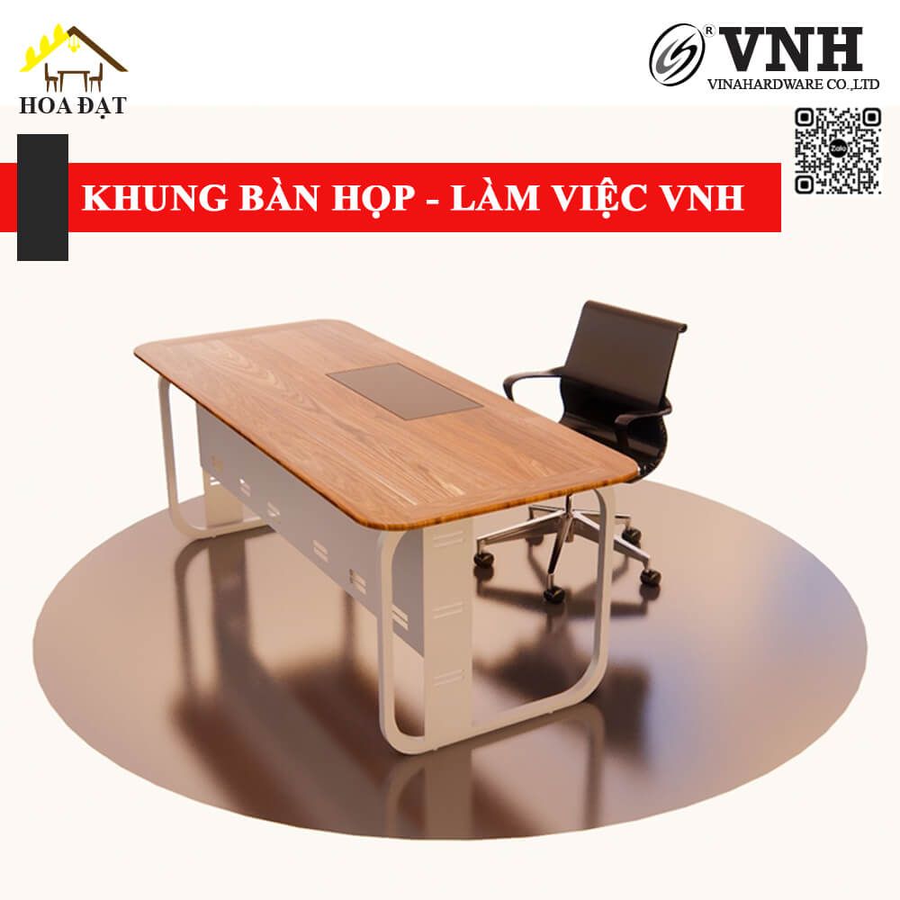Khung bàn sắt Vinahardware, sơn đen mờ - VNH1350650730B