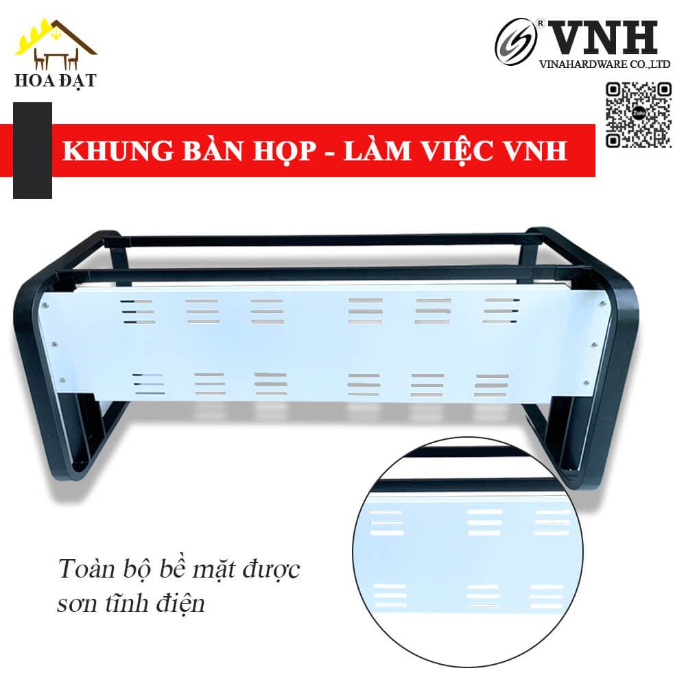 Khung bàn sắt Vinahardware, sơn đen - VNH1808750 - 1800x800x750