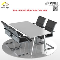 Bộ khung bàn chân côn Vinahardware, sơn trắng - VNH1200600T