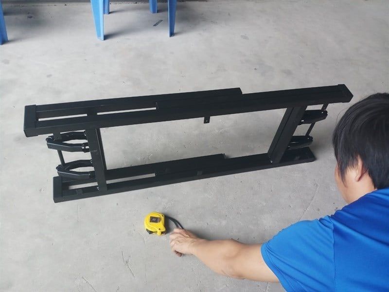 D1100xR600xC730| Khung bàn tròn xếp gọn, sơn đen mờ - VNH204D116073