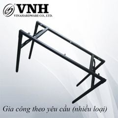 D1000xR400xC730 | Khung bàn gấp xếp gọn, sắt hộp 30mm Vinahardware - Sơn đen - VNH100007