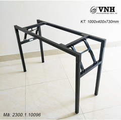 D1000xR400xC730 | Khung bàn gấp xếp gọn, sắt hộp 30mm Vinahardware - Sơn đen - VNH100007