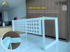 Khung bàn sắt chân tam giác Vinahardware, sơn trắng - VNH700750T