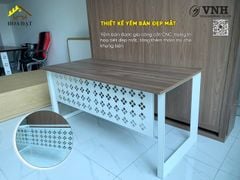 Khung bàn sắt chân tam giác Vinahardware, sơn trắng - VNH700750T