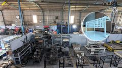 Khung bàn sắt chân tam giác Vinahardware, sơn trắng - VNH700750T