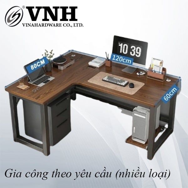 Khung bàn sơn xám tĩnh điện Vinahardware - VNH160600100G